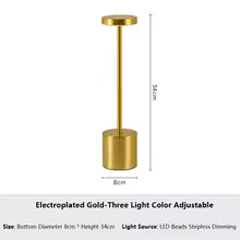 LED Touch Desk Lamp – 3 Colors Adjustable, Rechargeable