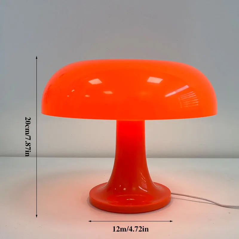 Led Mushroom Table Lamp, Modern Minimalist Desk Lamp, USB Powered, Three-Color Dimming, Suitable for Hotel and Bedroom Lighting.